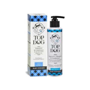 Top Dog Σαμπουάν Σκύλου με Μαλακτικό Baby Powder 250ml