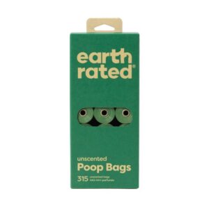 Earth Rated Eco Friendly Σακούλες Υγιεινής Χωρίς Άρωμα 315τμχ 21x15
