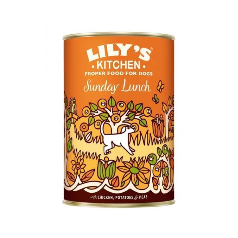 Lily's Kitchen Sunday Lunch Υγρή Τροφή για Σκύλους με Κοτόπουλο-Πατάτα-Αρακά 400gr