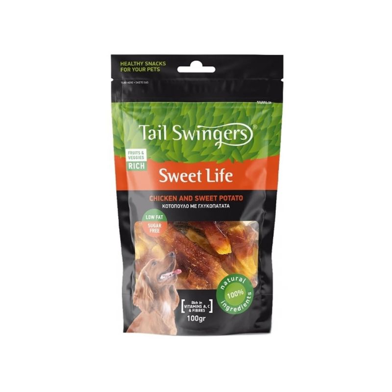 Pet Interest Tailswingers Bites Λιχουδιές Σκύλου με Κοτόπουλο-Γλυκοπατάτα 100gr