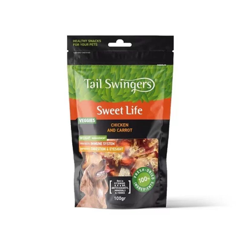 Pet Interest Tailswingers Bites Λιχουδιές Σκύλου με Κοτόπουλο-Καρότο 100gr