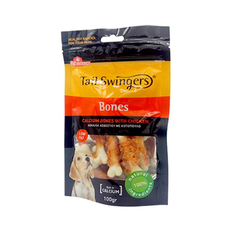 Pet Interest Tailswingers Bones Κόκαλα Ασβεστίου για Σκύλου με Κοτόπουλο 100gr