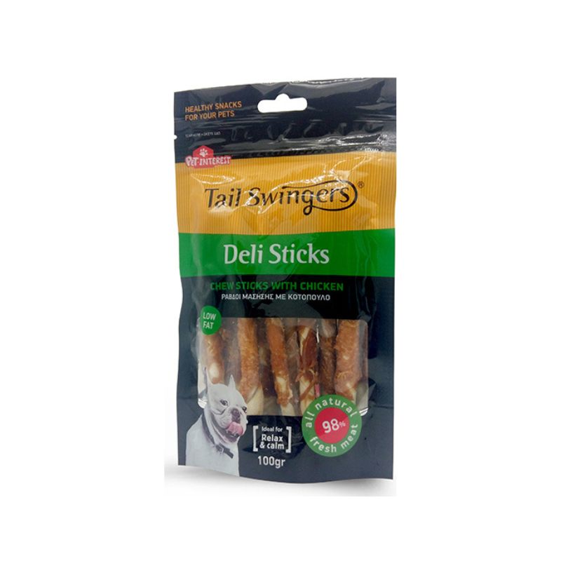Pet Interest Tailswingers Deli Sticks Bones Λιχουδιές Κουταβιών με Κοτόπουλο 60gr